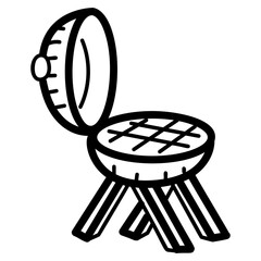 Poster - Barbeque Grill Vector 