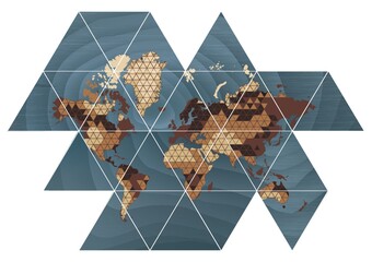 Sticker - World map design