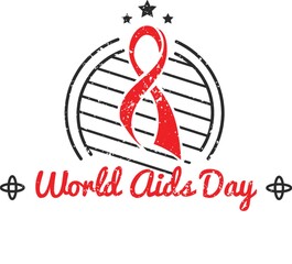 Wall Mural - world aids day design