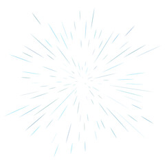 Aufkleber - Radial, radiating lines abstract burst, explosion, fireworks effect
