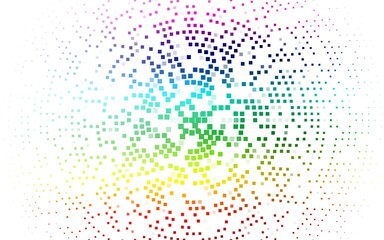 Wall Mural - Light Multicolor, Rainbow vector template with crystals, rectangles. Decorative design in abstract style with rectangles. Pattern for commercials.