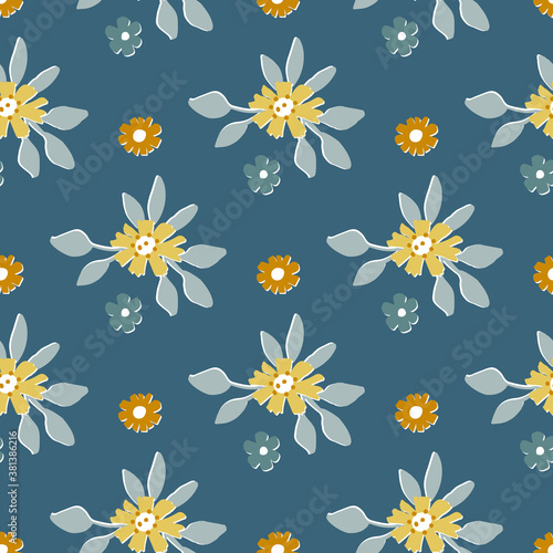 Fotografia Seamless pattern with hand painted flower