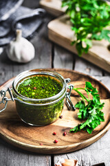 Wall Mural - Salsa Verde  or Italian Parsley dressing