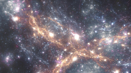 Wall Mural - fantasy star background, deep space illustration
