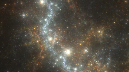 Wall Mural - fantasy star background, deep space illustration