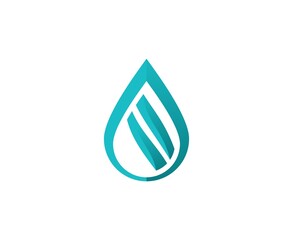 Wall Mural - Water drop logo
