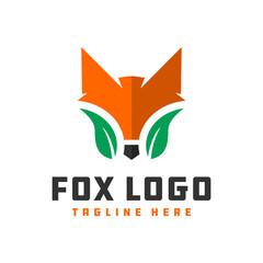 Sticker - wild fox animal logo