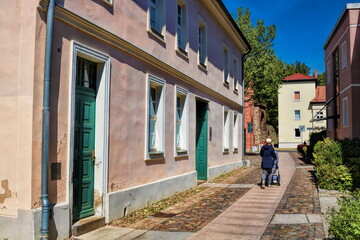 Fototapete - bernau bei berlin, deutschland - altstadt mit henkerhaus