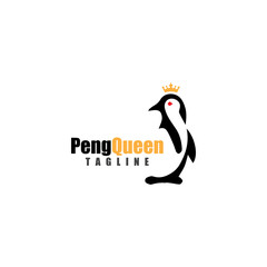 Wall Mural - penguin logo template design