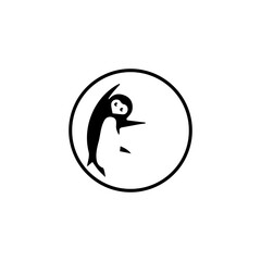 Wall Mural - penguin logo template design