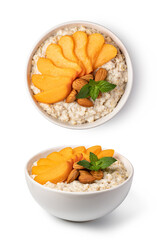 Poster - prepared oatmeal with fruits and berries