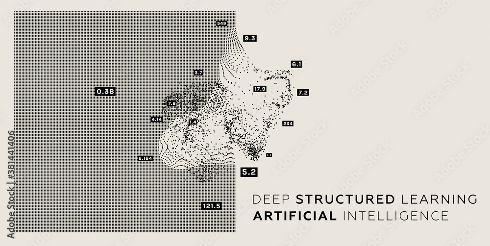 Vector de Stock Quantum computing, deep learning artificial ...