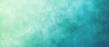 Watercolor Background In Blue And White Painting With Gradient Painted Texture And Grunge In Abstract Design, Pastel Blue Green Backgrounds Or Paper Banner