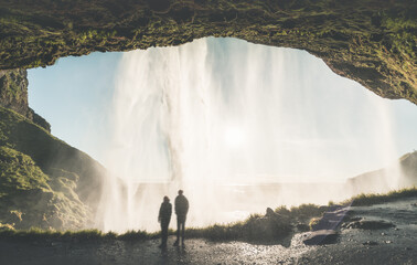 Wall Mural - Seljalandfoss waterfall in summer time, Iceland