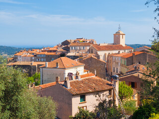 Wall Mural - View of Ramatuelle, French Riviera, Cote d'Azur, Provence, southern France