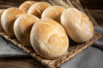 Wall Mural - Fresh bread for breakfast.