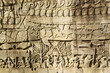 © hectorchristiaen - Bas reliefs depicting the naval battle between Khmer and the Chams at Bayon temple, Angkor, Siem reap, Cambodia