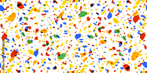 terrazzo floor texture seamless pattern. Abstract design texture for print. G...