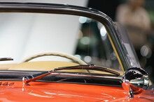 Closeup Of Heritage Cars From Mercedes Benz And