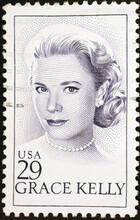 Grace Kelly On American Postage Stamp