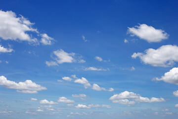 Blue sky background with cloud. Copy space