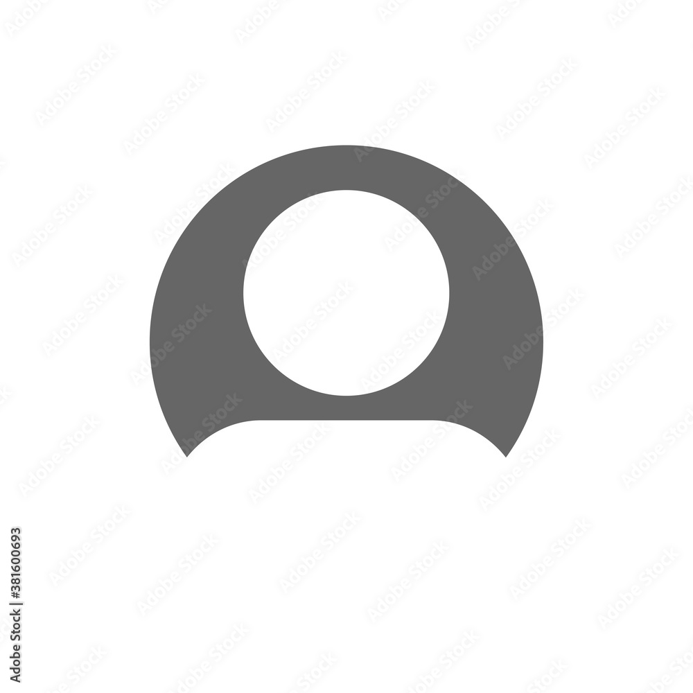 Setting Profile Rounded Icon User account profile circle flat icon for apps and websites Stock ...
