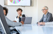 © Sanja - A group of business partners sit in a conference room and agree on new business contracts, the boss listens carefully to new proposals