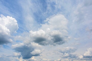 Wall Mural - sky with fluffy clouds, abstract background