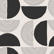© C Design Studio - Trendy minimalist seamless pattern with abstract creative hand drawn composition