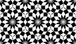 A geometric seamless flower pattern