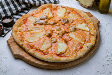 Sticker - pizza Hawaiian with pineapple and chicken