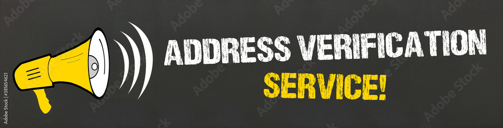 Address Verification Service! Stock Illustration | Adobe Stock