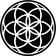 Vector illustration of the seed of life symbol