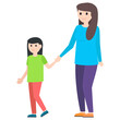 © Vectors Point - Mother With Daughter