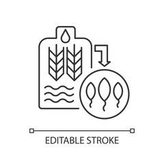 Malting pixel perfect linear icon. Beer production from herbal ingredient. Brewery manufacture. Thin line customizable illustration. Contour symbol. Vector isolated outline drawing. Editable stroke