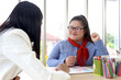 © Stella - Disabled kids classroom, children having fun during study at school, kids learning and playing together, schoolgirl having fun with teacher in art classroom