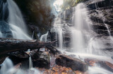 Fototapeta Tęcza - two waterfalls