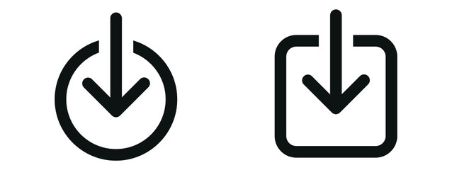 Fototapete - download icon 