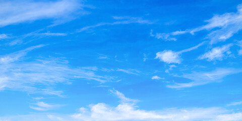 Wall Mural - abstract white cloud and blue sky in sunny day texture background