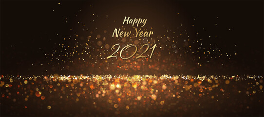 Poster - New Year Shining Background