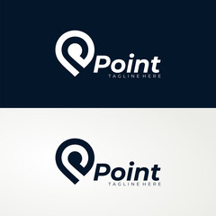 point logo icon vector isolated