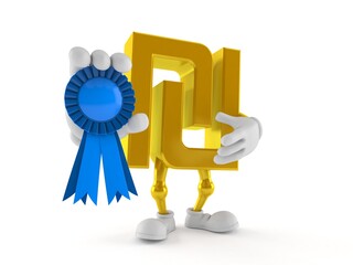 Wall Mural - Shekel character with award ribbon