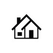 © Flatman vector 24 - House icon vector isolated on white, logo sign and symbol.