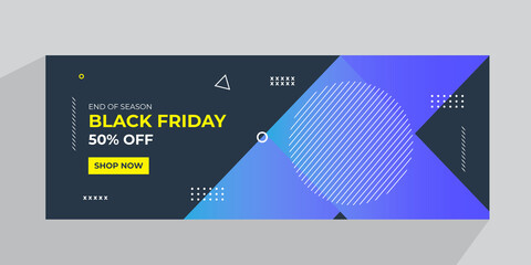 Wall Mural - Black Friday Sale Facebook Cover