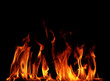© photodeedooo - Fire flames black background