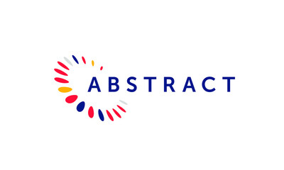 Abstract business logo. Corporate identity design elements. Network connect, integrate, grow concepts. Science technology, health and medical, market logotype. Color Vector brand icons. 3d logo