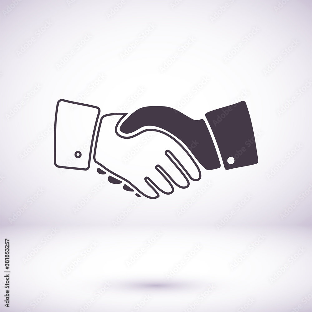 Handshake, deal,Vector Vector partnership icon in trendy flat style ...