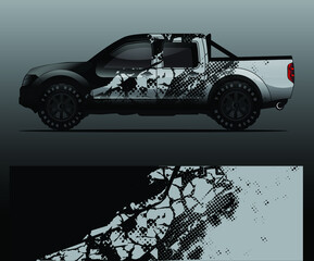 Truck decal graphic wrap vector, abstract background