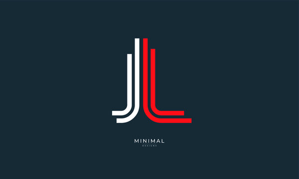 Alphabet letter icon logo JL