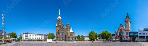 Panorama, Marktplatz, Moenc...